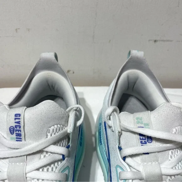 Brooks Women's Glycerin GTS 22 Running Shoe 10.5 White Limpet Shell Amparo Blue - Picture 5 of 16